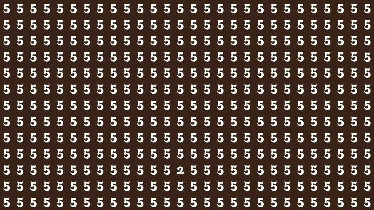 Optical Illusion: Challenge Your Eyes to Find the Number 2 in 5 Seconds Optical Illusion: Challenge Your Eyes to Find the Number 2 in 5 Seconds