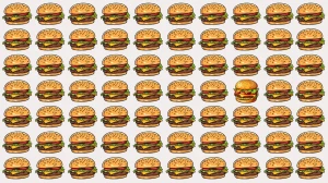 Optical Illusion: Challenge Your Eyes to Find the Odd Burger Fast!