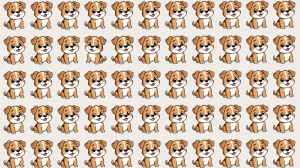 Optical Illusion: Challenge Yourself to Spot the Different Dog in 5 Seconds