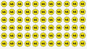 Optical Illusion: Only People with Sharp Vision Can Spot the Hidden Number 49 Among 46 in Just 6 Seconds