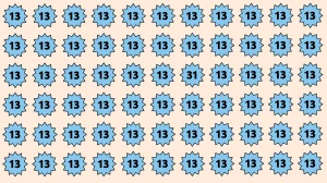 Optical Illusion: Only Sharp Eyes Can Find the Number 31 Fast!