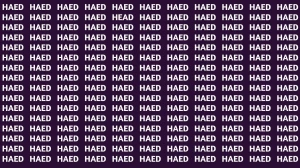 Optical Illusion: Only Sharp Eyes Can See the Hidden Word HEAD in 6 Seconds