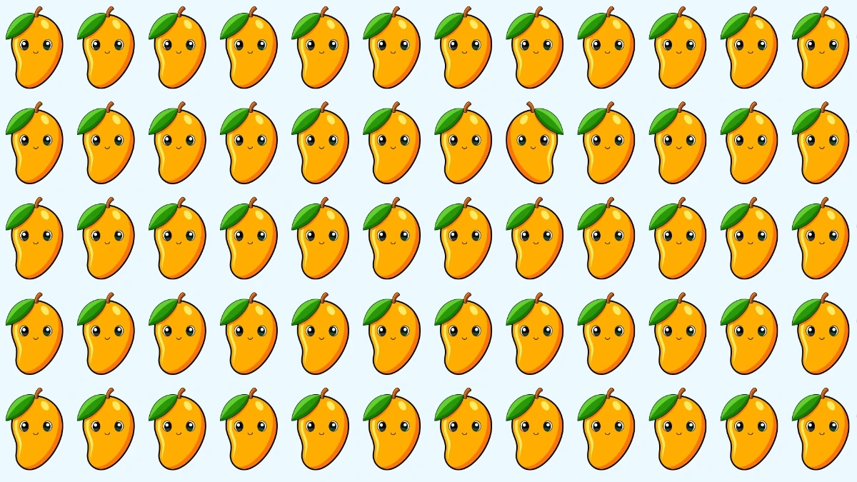 Optical Illusion: Only the Sharpest Eyes Can Spot the Odd Mango in 5 Seconds Optical Illusion: Only the Sharpest Eyes Can Spot the Odd Mango in 5 Seconds