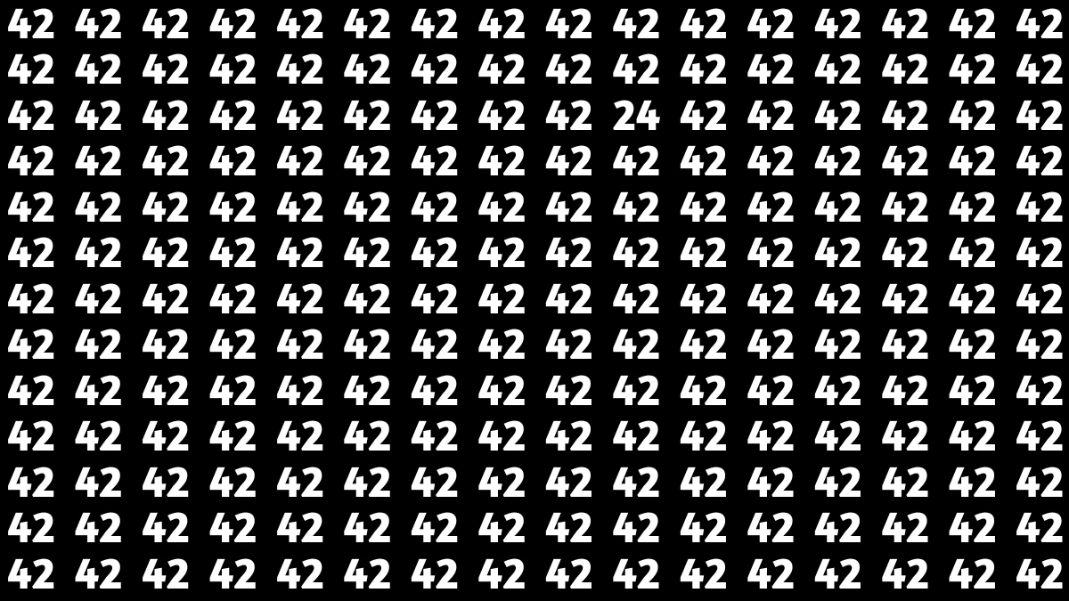 Optical Illusion: Spot the Number 24 in Just 6 Seconds! Optical Illusion: Spot the Number 24 in Just 6 Seconds!