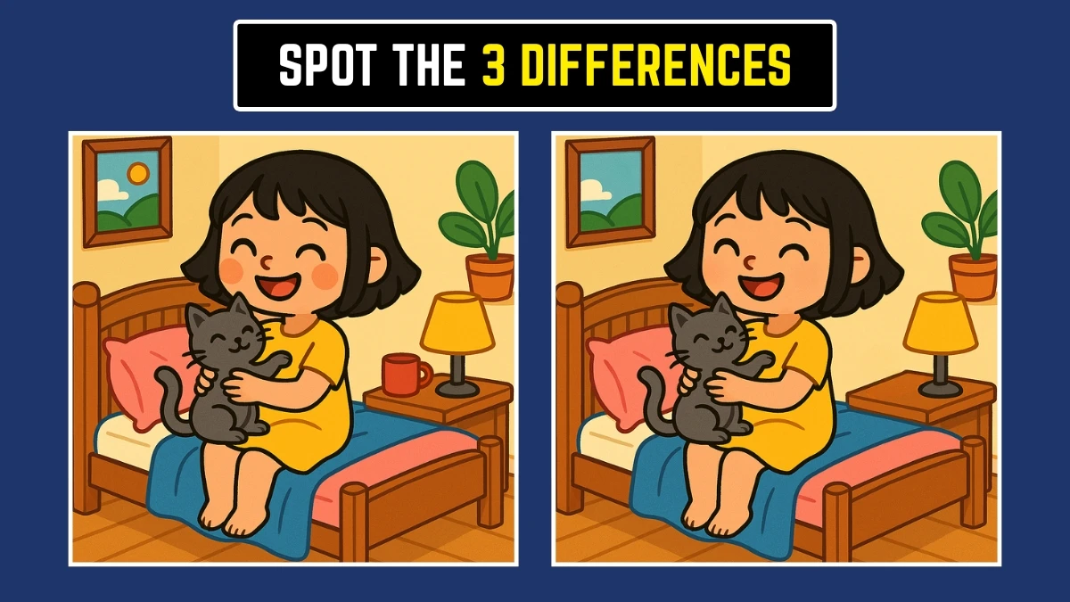 Optical Illusion: Test Your Eagle Eyes and Spot the 3 Differences in 7 Seconds