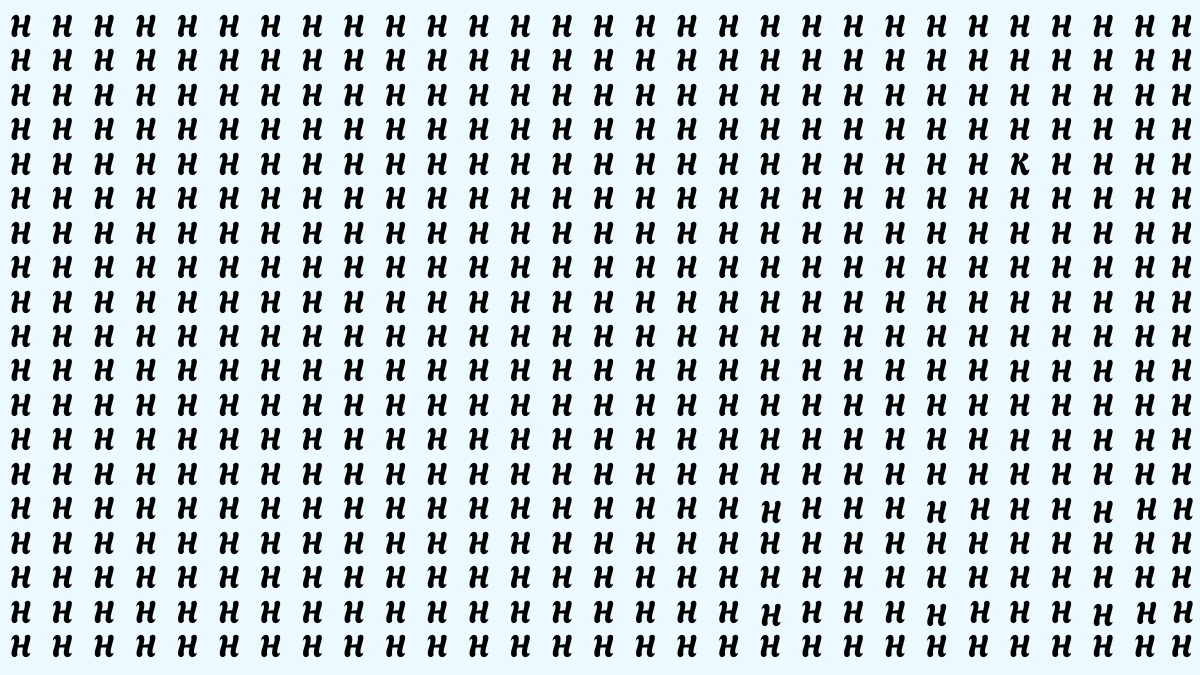 Optical Illusion: The Challenge to Find the Hidden Letter K in 7 Seconds