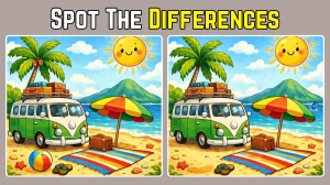 Brain Teaser: Can You Find All 3 Differences in Just 6 Seconds?