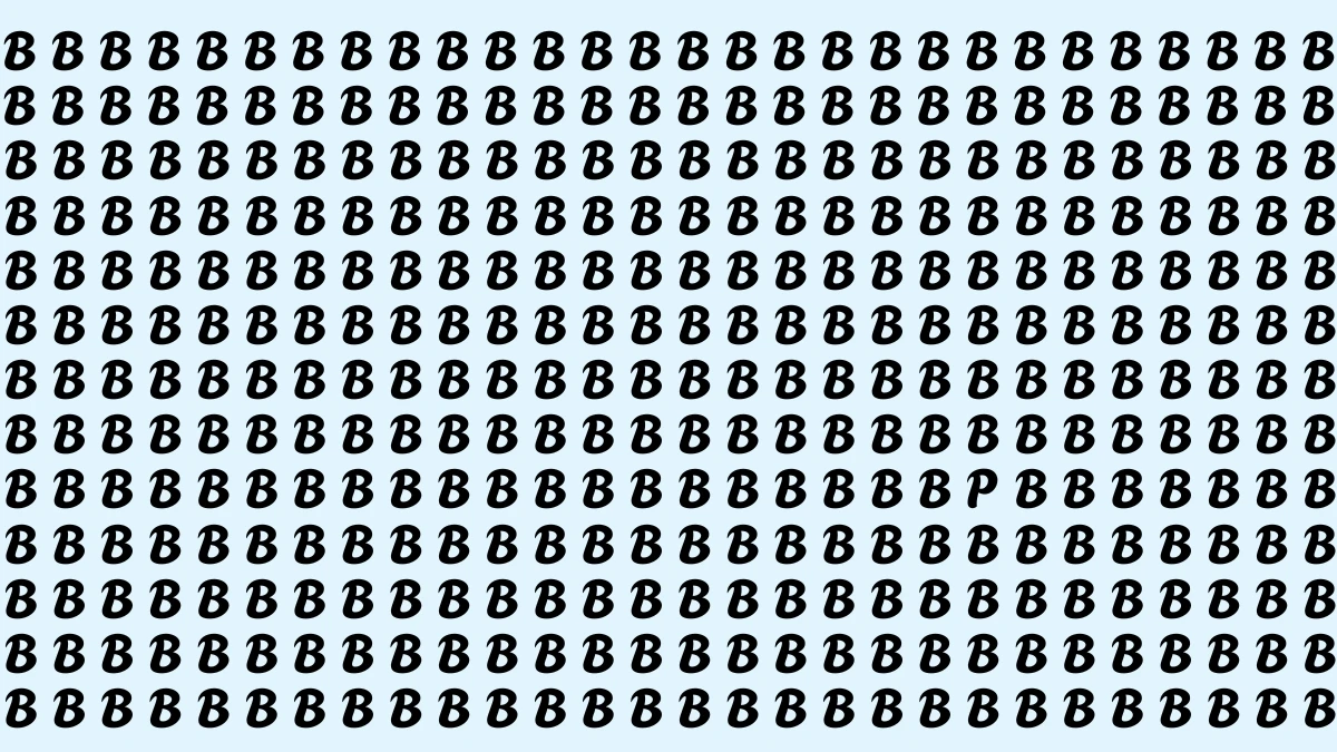 Brain Teaser: Challenge Yourself to Find the Letter P in 6 Seconds Brain Teaser: Challenge Yourself to Find the Letter P in 6 Seconds
