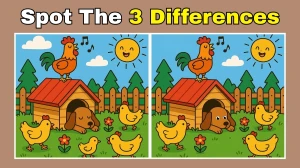 Brain Teaser: How Quickly Can You Spot the 3 Differences in 7 Seconds?