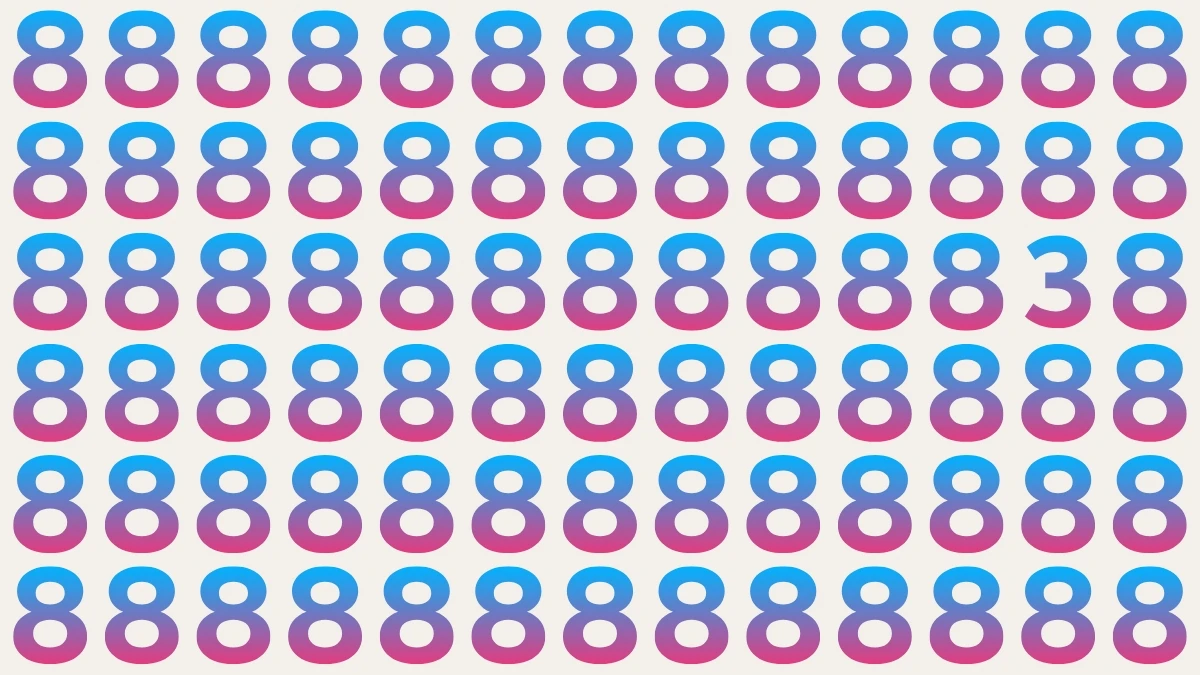 Optical Illusion: Can You Spot the Hidden Number 3 in 5 Seconds? Optical Illusion: Can You Spot the Hidden Number 3 in 5 Seconds?
