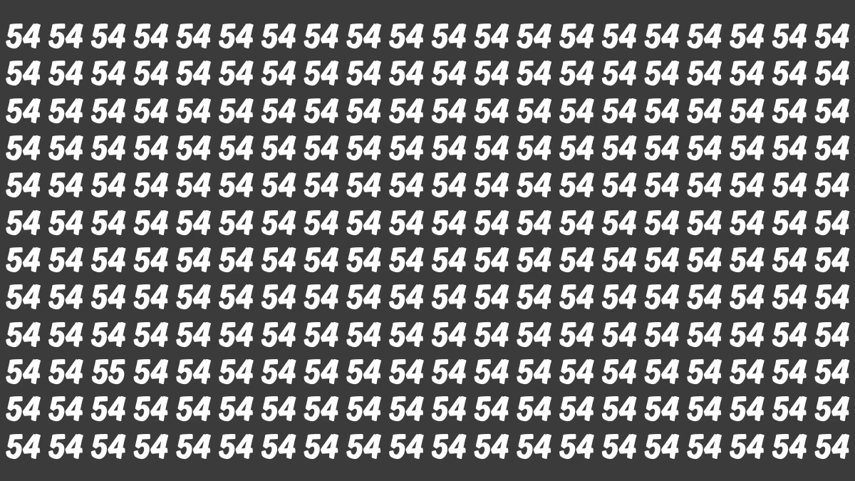 Optical Illusion: Challenge Your Eyes to Find the Number 55 Fast!