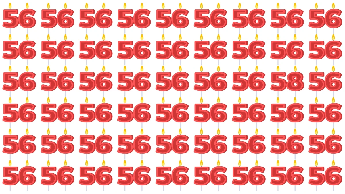 Optical Illusion: Challenge Your Eyes to Find the Number 58 Fast! Optical Illusion: Challenge Your Eyes to Find the Number 58 Fast!