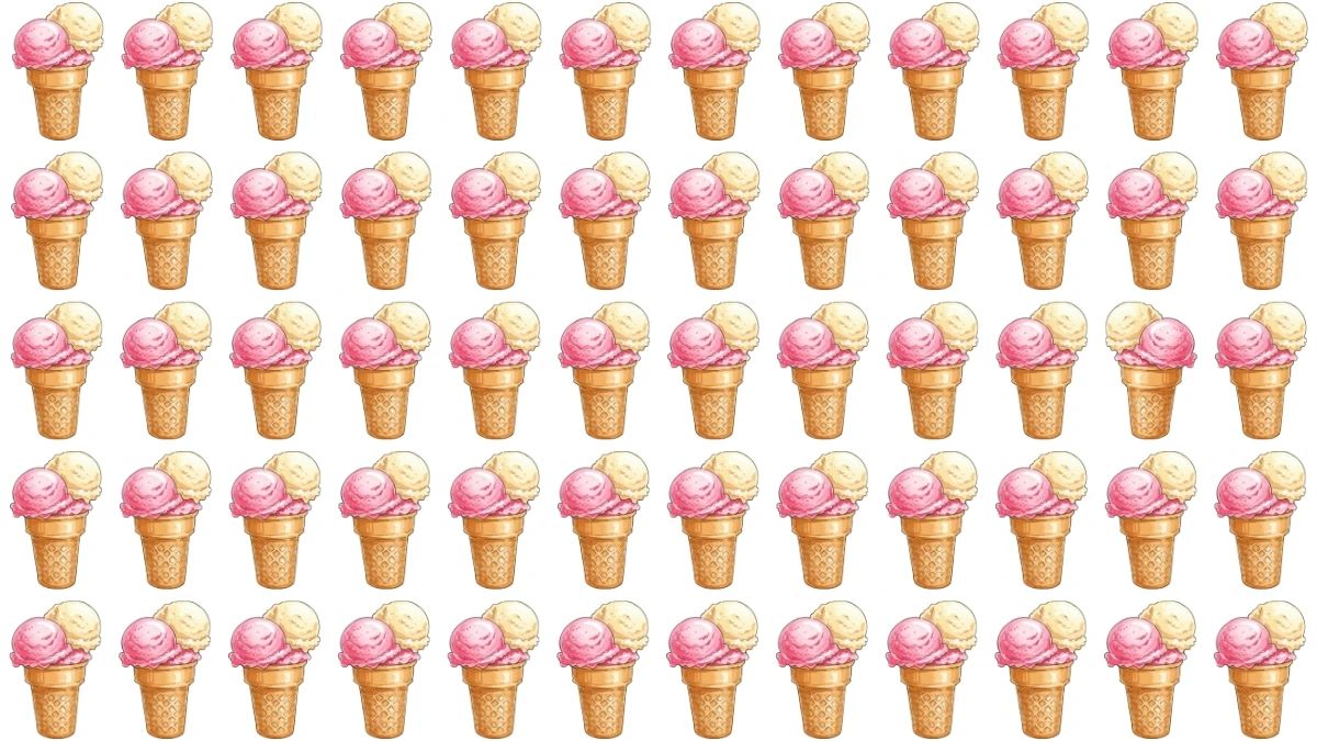 Optical Illusion: Challenge Yourself to Spot the Different Ice Cream in 8 Seconds Optical Illusion: Challenge Yourself to Spot the Different Ice Cream in 8 Seconds