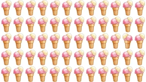 Optical Illusion: Challenge Yourself to Spot the Different Ice Cream in 8 Seconds