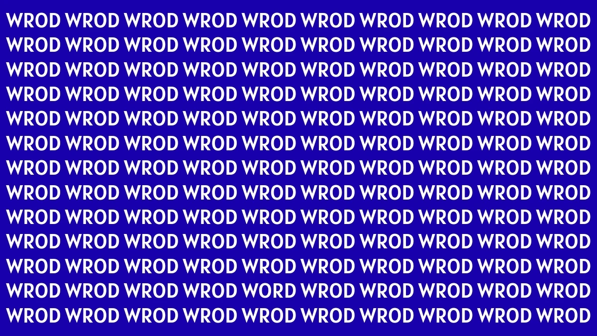 Optical Illusion: Only Sharp Eyes Can See the Hidden Word WORD in 5 Seconds Optical Illusion: Only Sharp Eyes Can See the Hidden Word WORD in 5 Seconds