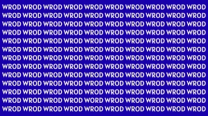 Optical Illusion: Only Sharp Eyes Can See the Hidden Word WORD in 5 Seconds
