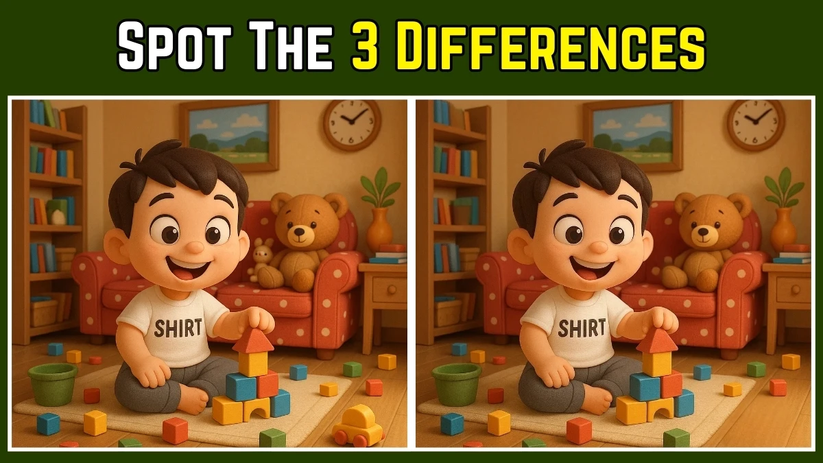 Optical Illusion: Test Your Eyes with These 3 Hidden Differences!