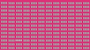 Brain Teaser: Spot the Number '8888' Before Time Runs Out!