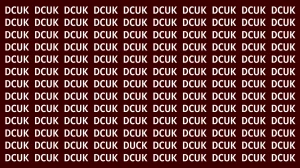 Optical Illusion: Only Sharp Eyes Can See the Hidden Word DUCK in 8 Seconds