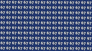 Optical Illusion: Within 7 Seconds Spot The Number 61 and 97 among 67