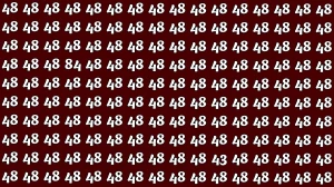 Optical Illusion: Within 7 Seconds Spot The Number 84 and 43 among 48