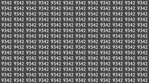 Optical Illusion: Within 7 Seconds Spot The Number 9432 among 9342