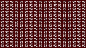 Optical Illusion: Within 9 Seconds Spot The Inverted 26 and 29 among 92s