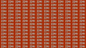 Optical Illusion: Within 9 Seconds Spot The Number 2421 among 2241