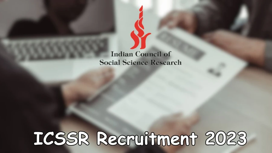 ICSSR Deputy Director Recruitment 2023 Application forms available at icssr.org