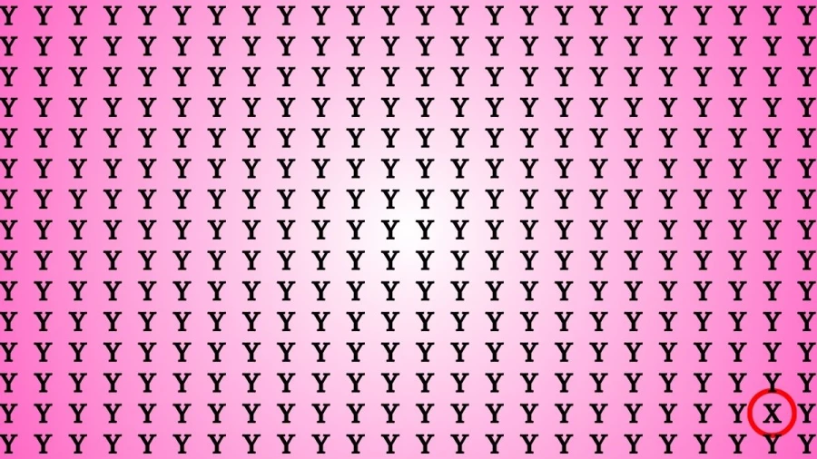 Test Visual Acuity: If you have Eagle Eyes Find the Letter X in 13 Secs