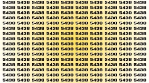 Test Visual Acuity: If you have Eagle Eyes Find the Number 5430 in 13 Secs