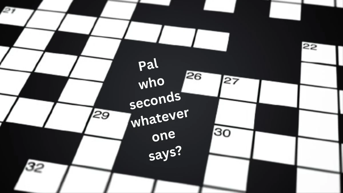 LA Times Crossword Clue: *Pal who seconds whatever one says? Answer 29 March 2024
