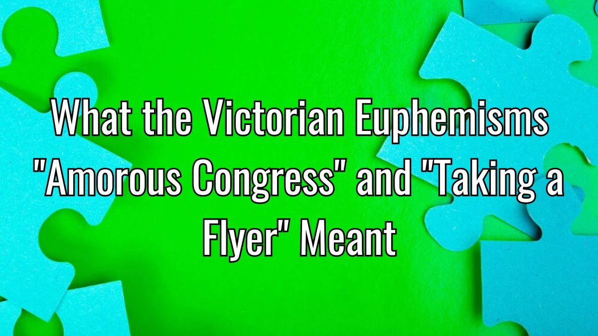 NYT Mini Crossword Clue What the Victorian Euphemisms Amorous Congress and Taking a Flyer Meant  - Answer for March 20, 2024