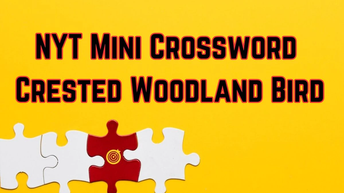 NYT Mini Crossword Crested Woodland Bird Answer for March 20 2024 News