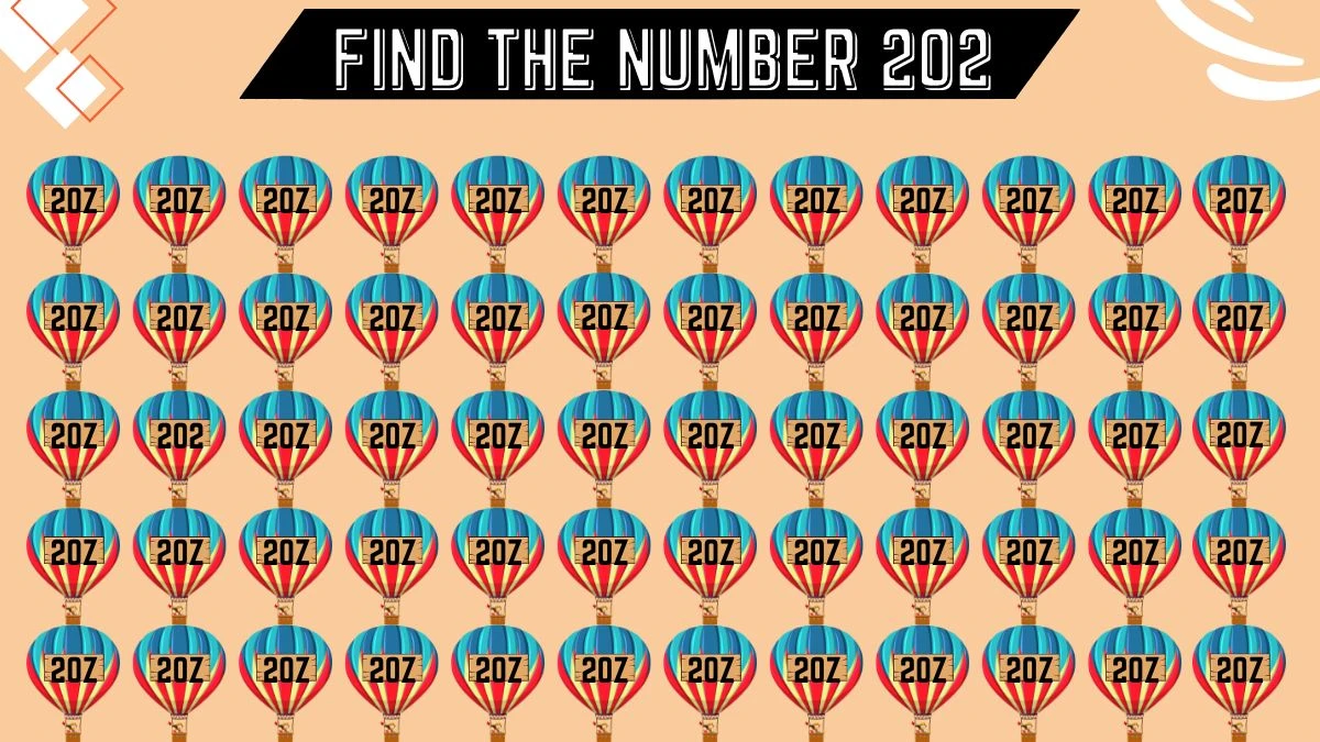 Genius IQ Test: Only the smartest people can Spot the Number 202 in 5 Secs