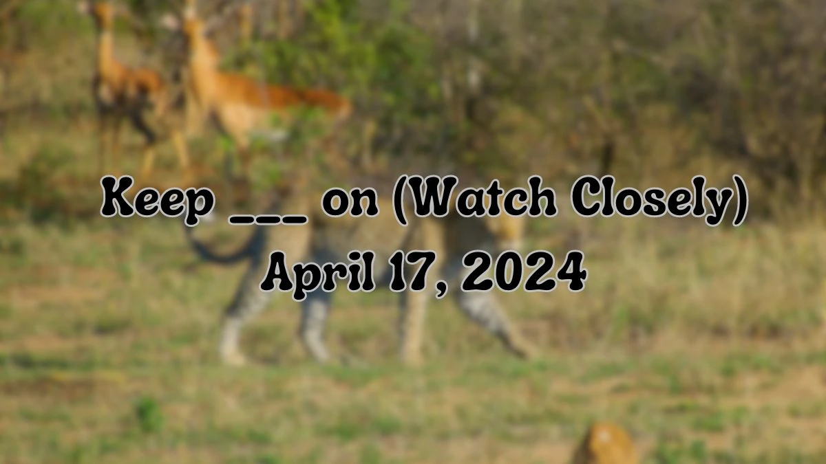 Get to Know the Answer For the NYT Crossword Clue Keep ___ on (Watch Closely) April 17, 2024