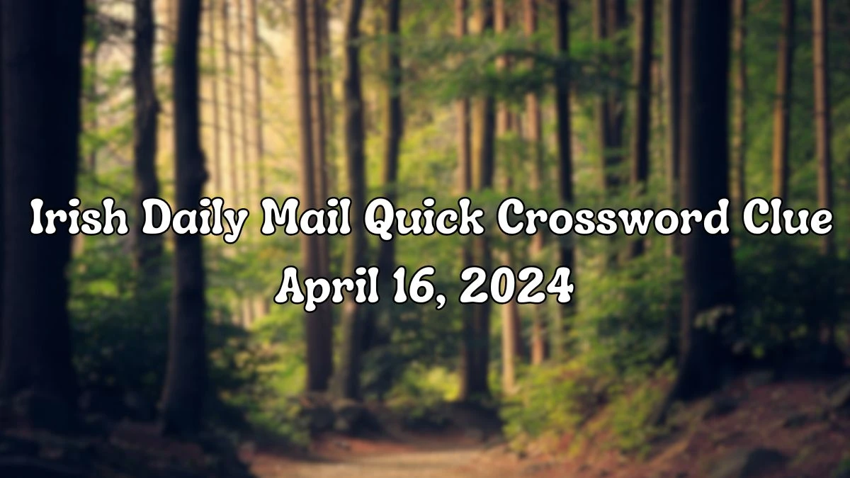 Know the Answer For Today's Irish Daily Mail Quick Crossword Clue Small Group of Trees April 16, 2024