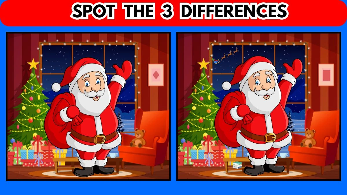 Optical Illusion Spot the Difference Game: Only Sharp Eyes Can Spot the 3 Differences in this Image in 12 secs