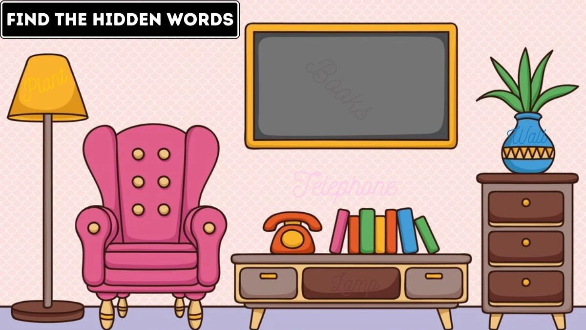 Picture Puzzle IQ Test: Only Genius Can Spot the 5 Hidden Words in this Image in 7 Secs