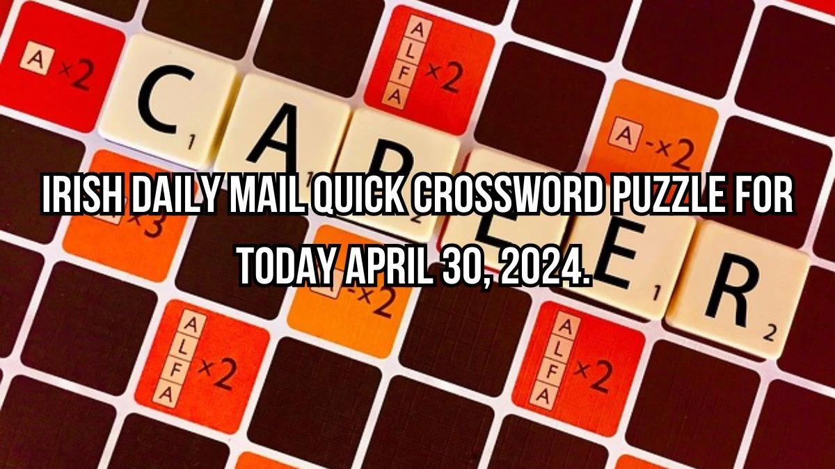 Runway (8), Irish Daily Mail Quick Crossword Puzzle for Today April 30, 2024.