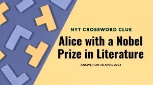 Unlock the Answer for NYT Crossword Clue Alice with a Nobel Prize In Literature on 18 April 2024