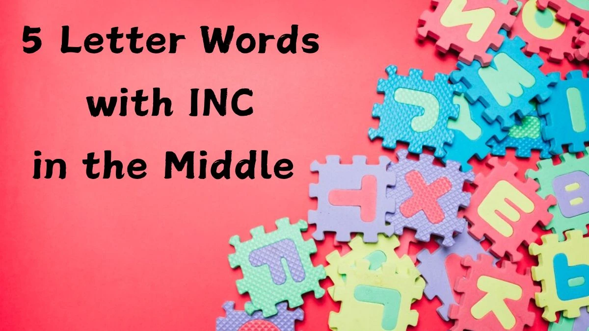 5 Letter Words with INC in the Middle