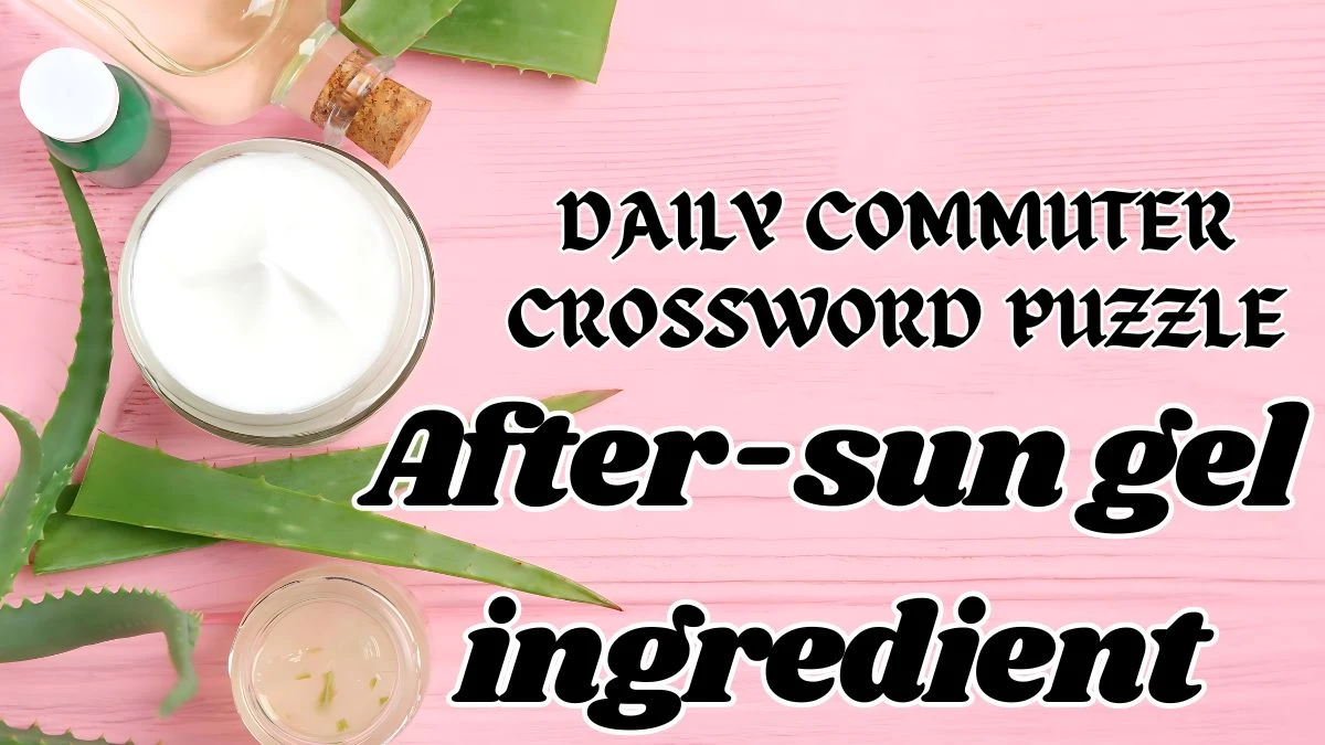 Aftersun gel ingredient Daily Commuter Crossword Answer for May 10, 2024 News