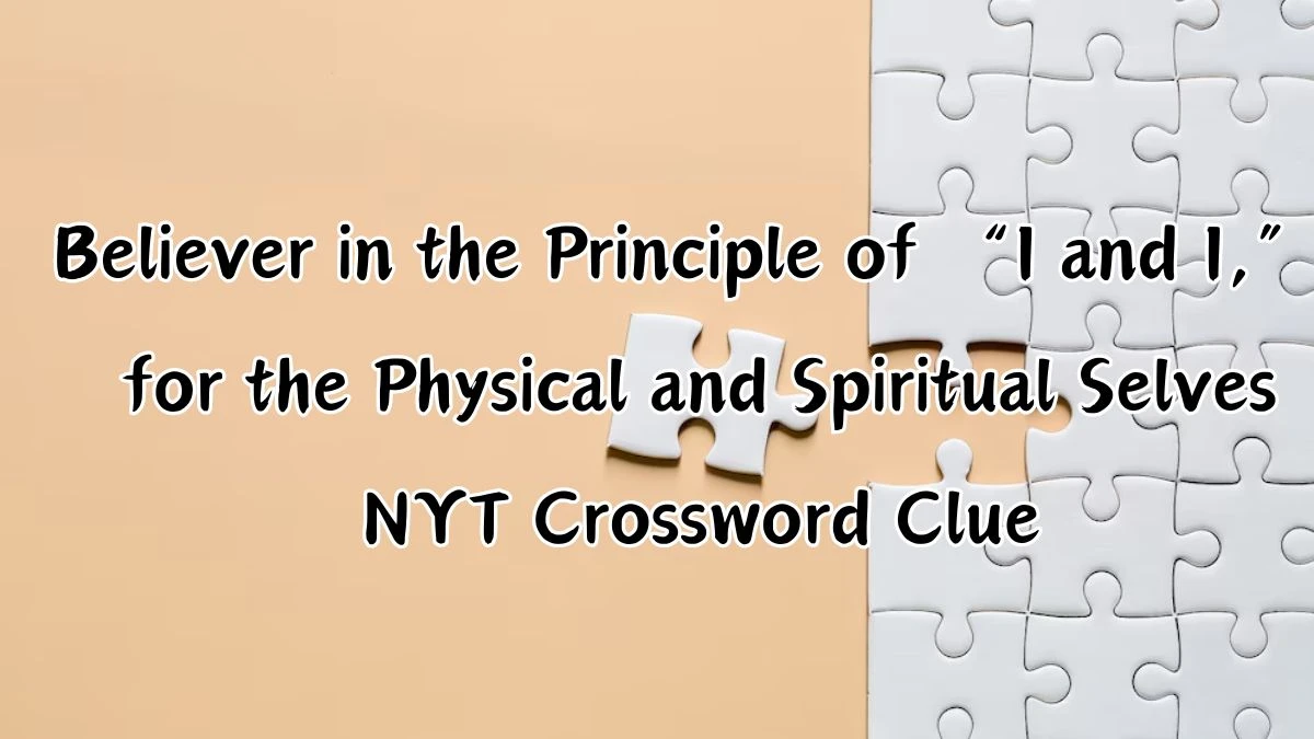 Believer in the Principle of I and I for the Physical and Spiritual