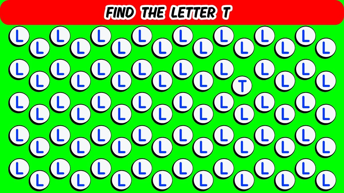 Brain Teaser Challenge: Only 20/20 Vision Can Spot the Letter T among L in 7 Secs