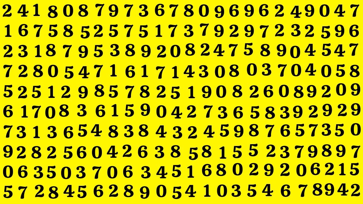 Brain Teaser Challenge: Only 5% of SMART People Can Find The Number 596 in 6 Secs