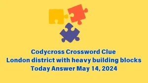 Codycross Crossword Clue London district with heavy building blocks Today Answer May 14, 2024