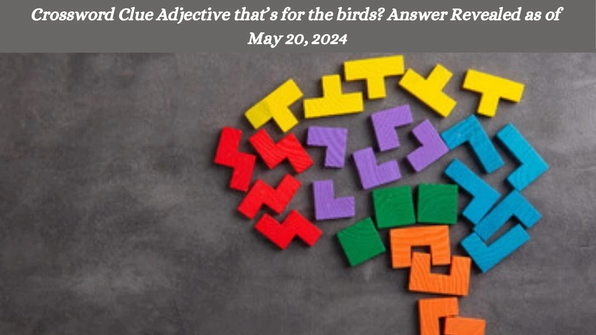 Crossword Clue Adjective that’s for the birds? Answer Revealed as of May 20, 2024