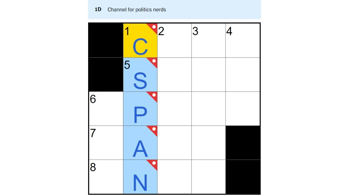 Channel for politics nerds NYT 5 Letters Crossword Clue Puzzle 