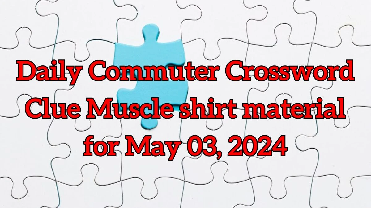 Daily Commuter Crossword Clue Muscle shirt material Answer for Today May 03, 2024